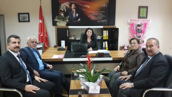 CEYHAN İLÇE MİLLİ EĞİTİM ŞUBE MÜDÜRLERİNİN İLÇE MİLLİ EĞİTİM MÜDÜRÜMÜZ SAYIN SEMENDER KARABULUT ´U ZİYARETİ