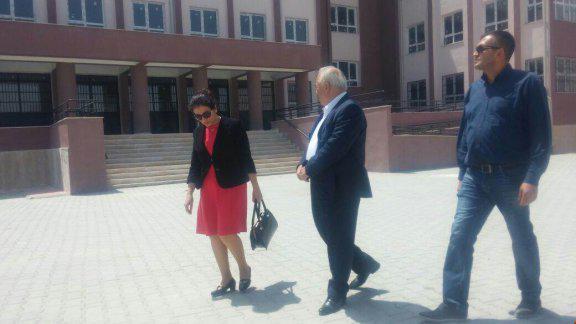 KAYMAKAMIMIZ VE MÜDÜRLERİMİZİN YENİ YAPILAN ANADOLU LİSESİ BİNASI İNCELEMELERİ