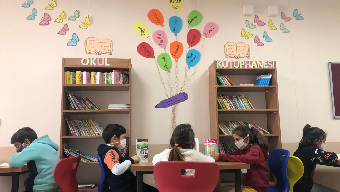 Karagöçer İlkokulu Kütüphanesi Açıldı